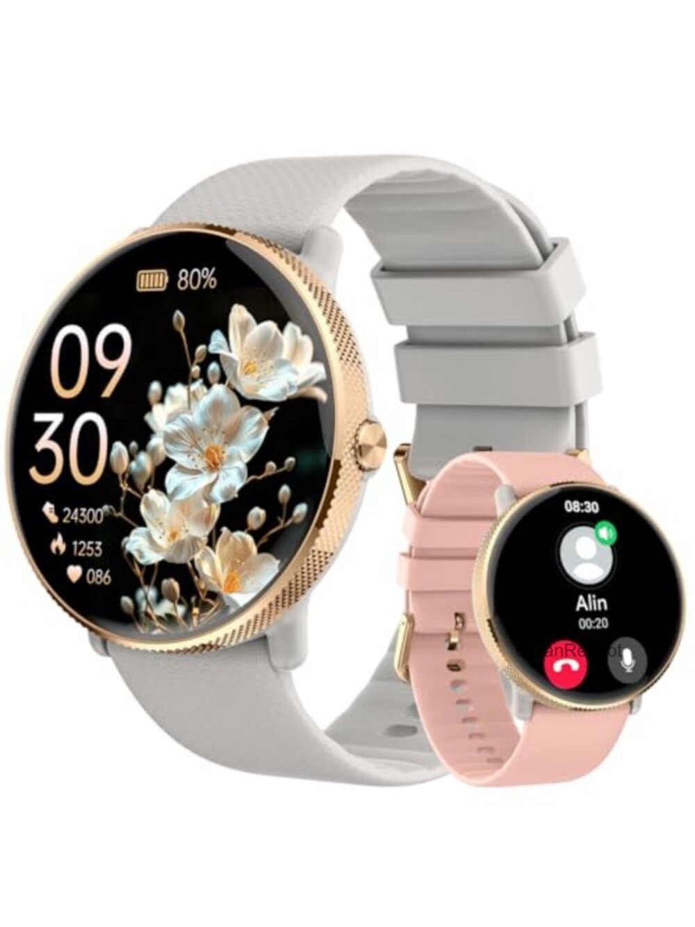 Smart Watch for Women Fitness Tracker Waterproof Bluetooth Call 120+ Sports